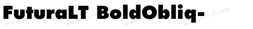FuturaLT BoldObliq字体转换